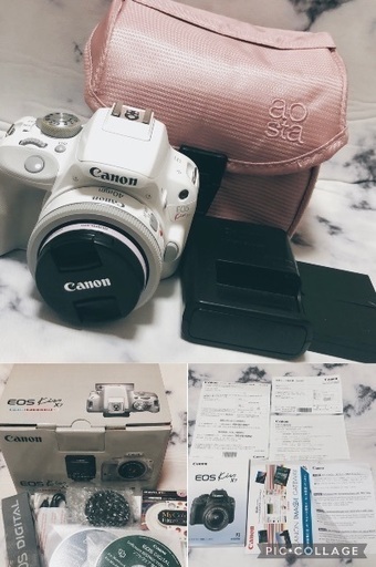 Canon EOS kiss X7 白 ホワイトボディパンケーキレンズ バッテリー2個 ケース付き