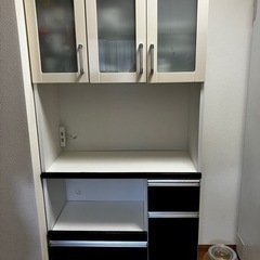 【決まりました】食器棚　ホワイト　90cm