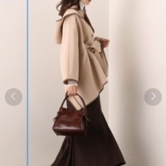 NICE CLAUP ポンチョコートの画像