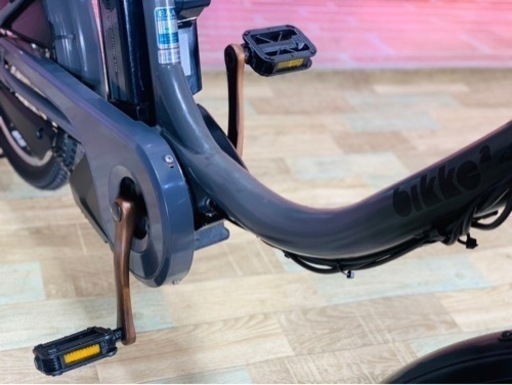 ①6097子供乗せ電動アシスト自転車ブリヂストン20インチ良好バッテリー