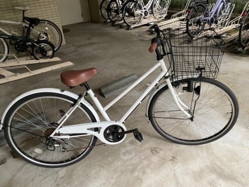 3/12更新受付中　26インチ　白　自転車 クロスバイク
