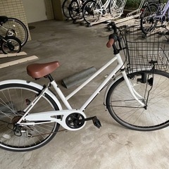 3/12更新受付中 26インチ 白 自転車 クロスバイク