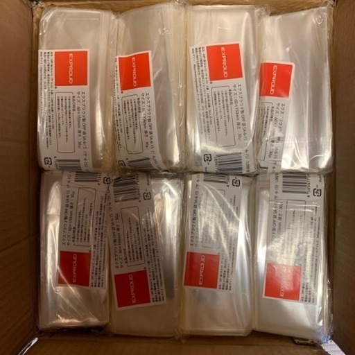 OPP透明袋1箱 サイズ：60×150mm(1000枚入）大量まとめ売り 文具 梱包 包装 ラッピング  メルカリ転売OK
