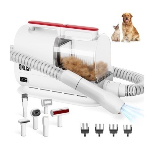 最終価格　新品ペット グルーミング掃除機 バリカン 犬 猫多機能掃除機 グルーミングクリーナー ペット用バリカンセット　②