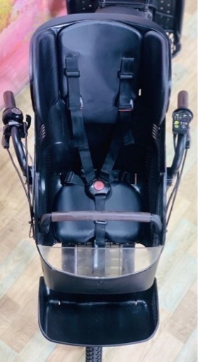 ④6089子供乗せ電動アシスト自転車3人乗りYAMAHA 20インチ良好バッテリー