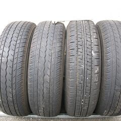 日産ＡＤバン、ファミリヤバン、ランサーカーゴ純正ホイール、タイヤ付き　4本セットの画像