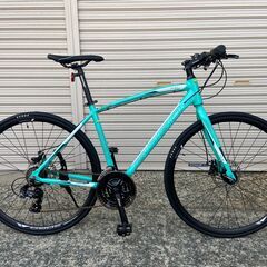 新品★未使用　クロスバイク　700C×25C　高級アルミ仕様　ターコイズグリーン