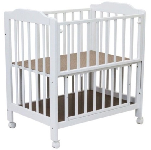 美品　カトージ　katoji  ベビーベッド　白　ホワイト　60×90