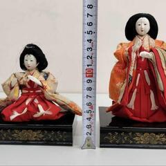 D【J-147】雛人形 ひな人形 ひな祭り ひなまつり 桃の節句 古い 秀月 三人官女 五人囃子 随身 仕丁 13体おまとめ 台座付の画像