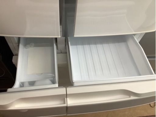 【美品】Panasonic NR-FVF454-W 冷蔵庫 2019年製 NR-FVF454-W 冷蔵庫 FVFタイプ ハーモニーホワイト [451L /6ドア