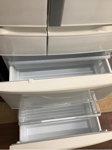 【美品】Panasonic NR-FVF454-W 冷蔵庫 2019年製 NR-FVF454-W 冷蔵庫 FVFタイプ ハーモニーホワイト [451L /6ドア