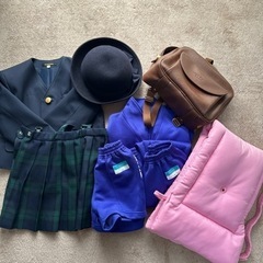 未使用有☆愛知県名古屋市　緑区　幼稚園　園服　女の子　帽子　通園カバン　スモック 未使用有☆愛知県名古屋市 緑区 幼稚園 園服 女の子 帽子 通園