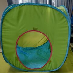 【値下げ!しました!!】☆IKEA(イケア)☆ボールテント☆BUSA☆ベビーハウス☆子供用テント☆グリーン&ブルー☆折り畳み☆別売りトンネル接続可の画像