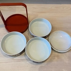 有田焼　陶器三段重の画像