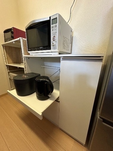 家電収納ラック　ホワイト