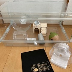 グラスハーモニー600 他　ハムスター飼育セット