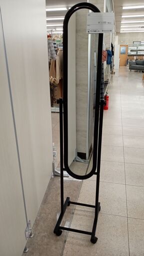 ★ジモティ割あり★  姿見 黒 H×D×W クリーニング済み TJ4616