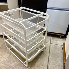 IKEA イケア アルゴート/メッシュ引出し4個 バスケット 収...