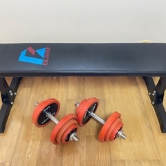 ファイティングロード ベンチプレス台とプレートのセット