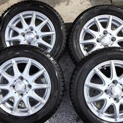 (軽トラ 可)アルミホイール付 ヨコハマスタッドレス155 65r13