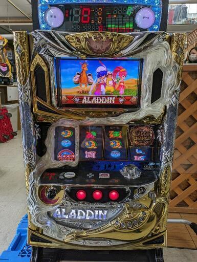 パチスロ実機 アラジンAII データーカウンター付 コイン不要機 ID：126-012786-007