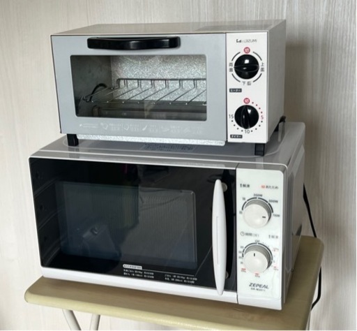 電子レンジとオーブントースターのセット