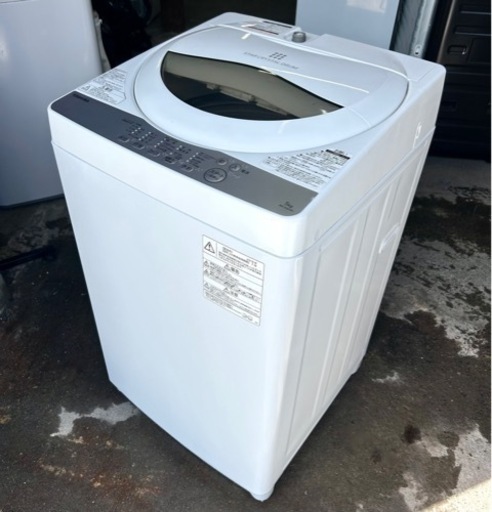 札幌市内配送無料 18年製 東芝 TOSHIBA 5kg 全自動洗濯機 AW-5G6 グランホワイト