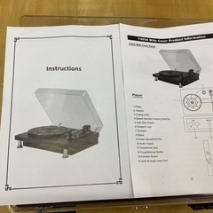 万代店　ターンテーブルレコードプレーヤーの画像