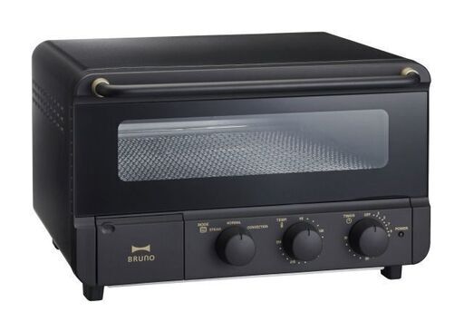 【新品・未使用品】人気のBRUNO　スチーム＆ベイクトースター（人気のブラック）　8500円　ブルーノ