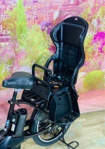 ①6099子供乗せ電動アシスト自転車3人乗りYAMAHA 20インチ良好バッテリー