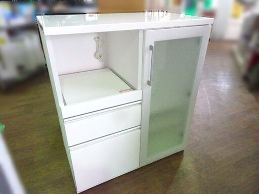 NITORI/ニトリ■キッチンボード ホワイト スライド キッチン 収納 白