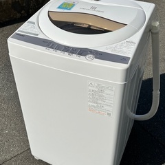 (K) SALE‼️ ￥17600(税込)Toshiba 全自動電気洗濯機 AW-5GA1 2022年製　5.0kg