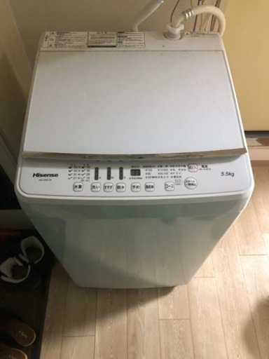ハイセンス　2019年製　5.5kg