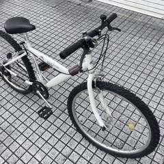 26インチマウンテンバイク】外装6段変速 前後タイヤ、チェーン