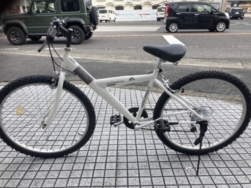 【26インチマウンテンバイク】外装6段変速　前後タイヤ、チェーン、グリップ新品❗️若林自転車　膳所店　SALE中❗️