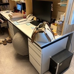 家具 オフィス用家具 机 4台