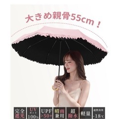 【半額】完全遮光100% UVカット100%日傘　　の画像
