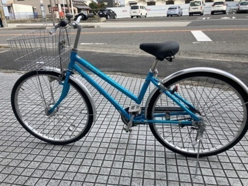 【26インチ自転車】内装3段変速　LEDオートライト付　前後タイヤ新品❗️若林自転車　膳所店　SALE中❗️