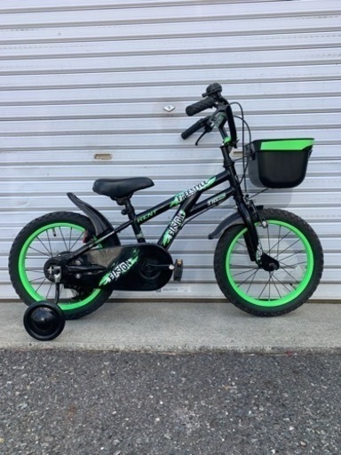 ☆前後タイヤ中古品☆   16型　子供車　防犯登録料込価格︎‼︎