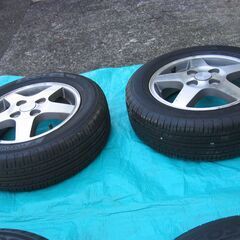 中古　アルミホイール＆タイヤ　4本　ホイールはスズキの純正　Ｗ３５の画像