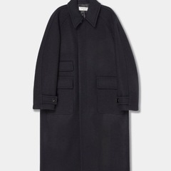 韓国ブランド「After Pray」 WOOL100%ツアーリストバルマカーンコート(ネイビー、Mサイズ)