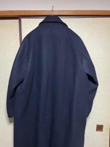 韓国ブランド「After Pray」 WOOL100%ツアーリストバルマカーンコート(ネイビー、Mサイズ)