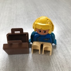 LEGO デュプロ　パイロット　フィグの画像