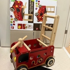 コンビカー 手押し車 消防車 おもちゃ