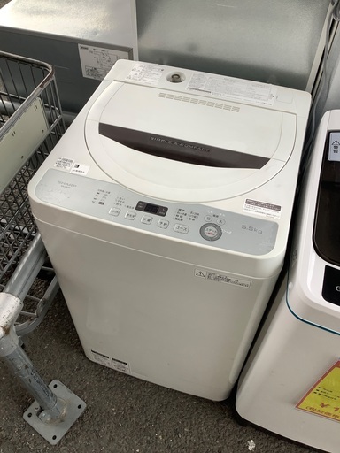 SHARP シャープ 5.0kg 全自動洗濯機 ES-GE5B 2017年製