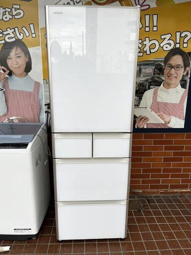 【sj350】日立　5ドア冷凍冷蔵庫　2019年製　R-S40J   401L☆良品☆