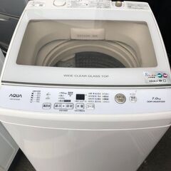 配送無料店7ＫＧ2019年式　AQUA アクア AQW-GV70H(W) [全自動洗濯機 簡易乾燥機能付 