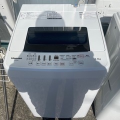 【リサイクルサービス八光】2019年製　ハイセンス　4.5㎏全自動洗濯機　ホワイト　HW-E4502