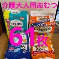 新品　介護　大人用おむつ　パンツタイプ　テープタイプ　61枚