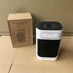 冷風機 PSE認証済冷風扇 卓上クーラー 静音&タイマー付き 長持ちUSB式 省エネ冷風機 強力 人気 ホワイトの画像